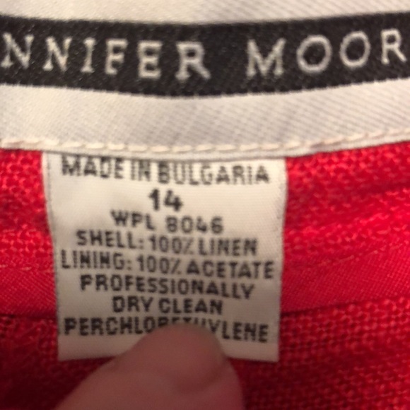 Pretty Red Designer Shorts by Jennifer Moore made in Bulgaria - Picture 9 of 9